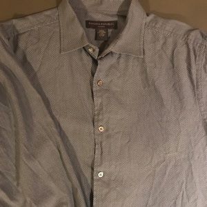 Banana Republic Grey Button Down